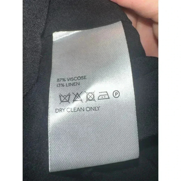 Free People Dress XS Black Floral Backless Mini Short  Ruffle Hem - Picture 5 of 7